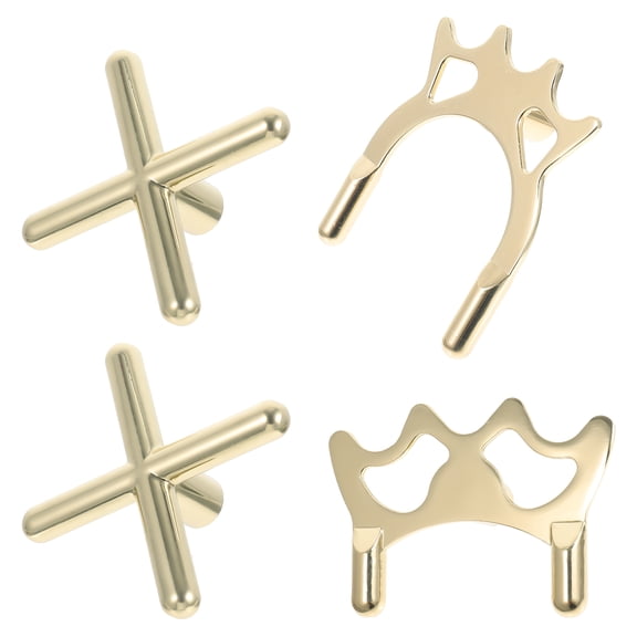 LOLIPPYY Professional Snooker Bridge Rustproof Billiard Accessory Portable Zincaluminium Alloy Golden for Storage 4Pcs