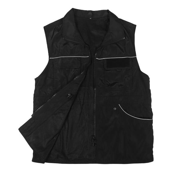 LOLIPPYY Protective Dog Trainer Jacket Black Reflective Strip Scratch Resistant with Storage Pockets