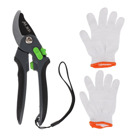 LOLIPPYY Garden Pruning Shears with Gloves, Labor-Saving Scissors for and Plant Trimming