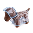 thumbnail image 1 of LOLIPPYY Puppy Raincoat Transparent Pet Rainwear Clothes for Small Dogs/Cats - Size S ( ), 1 of 7