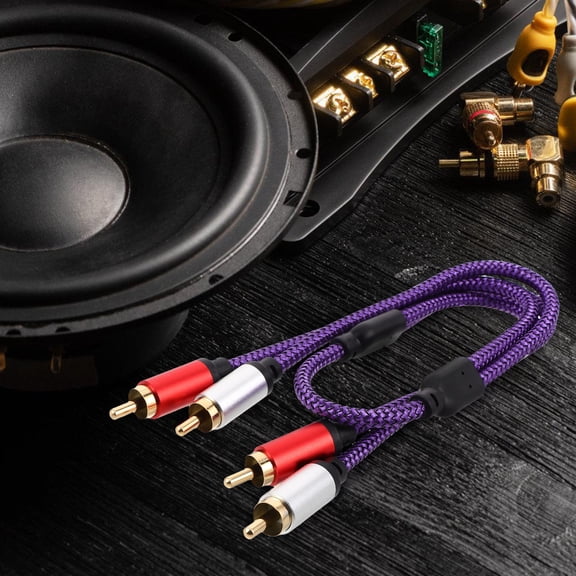 LOLIPPYY Car Audio Cable Connectors with Design Signal Transmission and Enhanced Sound Quality