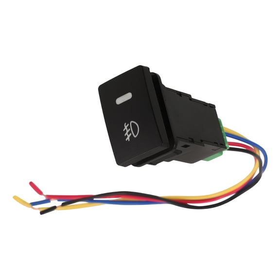 LOLIPPYY Push Button Fog Light Switch for Cars Black Compact Sturdy Weatherproof Design