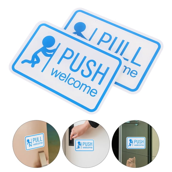 LOLIPPYY Push Pull Door Sign Acrylic Matte Finish Direction Indication for Set