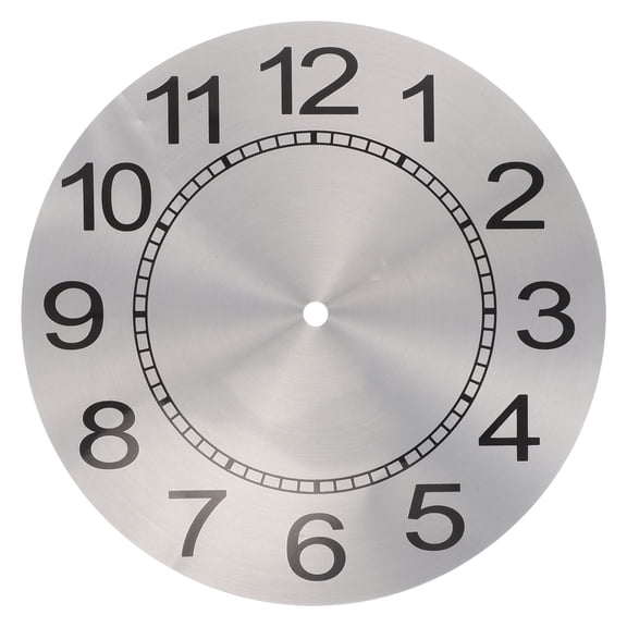 LOLIPPYY Quartz Movement Clock Dial Replacement Aluminum Metal Round Wall Clock Face