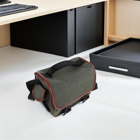 LOLIPPYY Olive Green Mirrorless Camera Bag with Quick Access and Multiple Organized Compartments for Travel and Photography