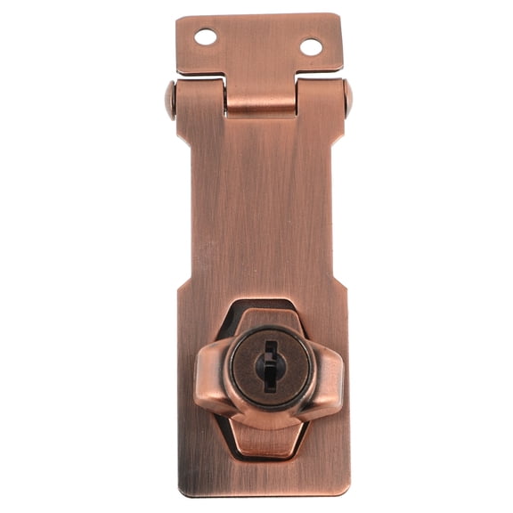 LOLIPPYY Dark Brown Quick Install Lock for Home Cabinets, Freezers, Refrigerators - Secure and Easy to Use