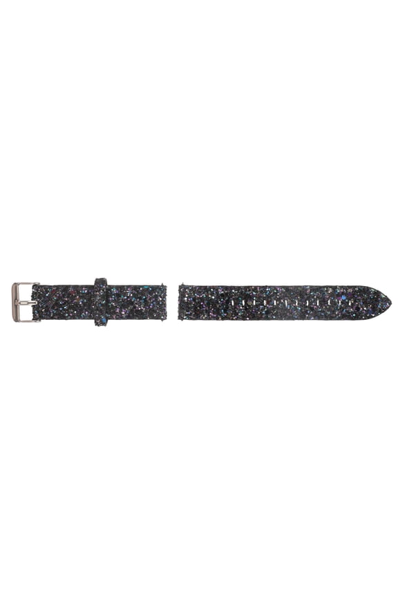 Quick Release Black Watchband Sparkly Glitter Strap for Smartwatch Accessories