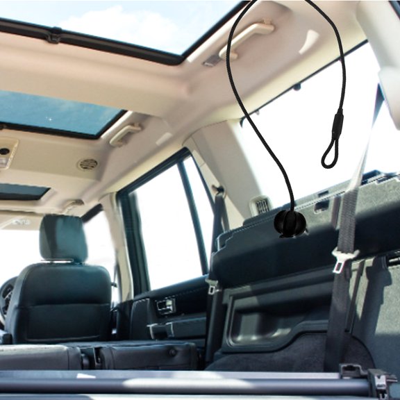 LOLIPPYY Rear Trunk Tie Strap with Ball Black Sturdy Car Accessory for Convenient Lift Operation
