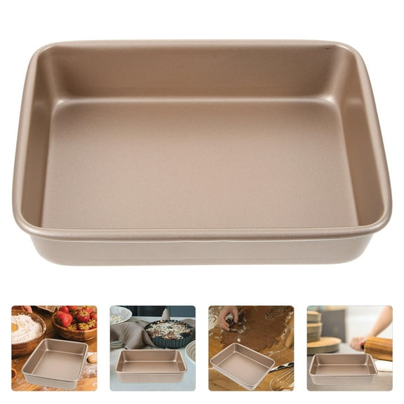 LOLIPPYY Rectangle Cake Pan Carbon Steel Molds for Baking for Professional Users 1Set