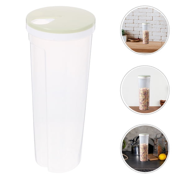 LOLIPPYY Rectangle Spaghetti Long Noodle Storage Box PP Light Green Food Storage 1Set