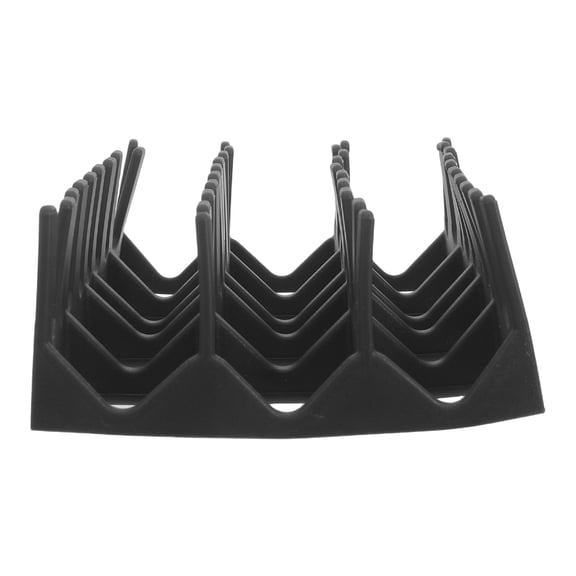 LOLIPPYY Rectangular Black Silicone Mailbox Tray with Elevated Waterproof and Stable Mail Support