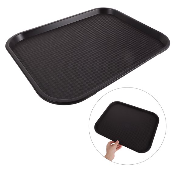 LOLIPPYY Rectangular Brown Boot Tray Small Mud Room Organizer Waterproof Floor Protector