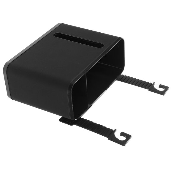 LOLIPPYY Rectangular Car Trash Bin with Multifunctional Storage Compartment for Vehicle - 1 Piece