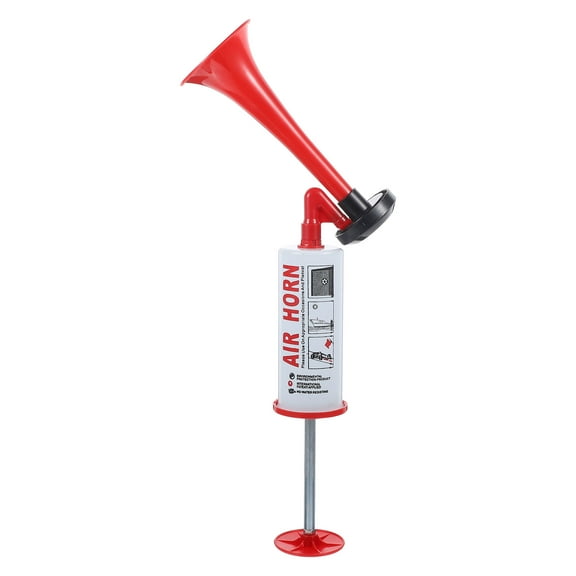 LOLIPPYY Red ABS Air Horn for Games Handheld Pump Noise Maker Perfect for Celebrations and Sports Events 8.5 in