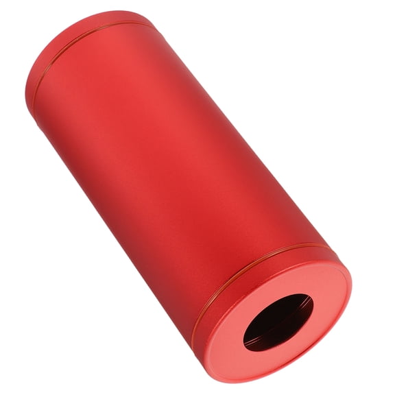 LOLIPPYY Red Aluminum Alloy Cylinder Tissue Box for Home and Office Decorative Round Napkin Holder