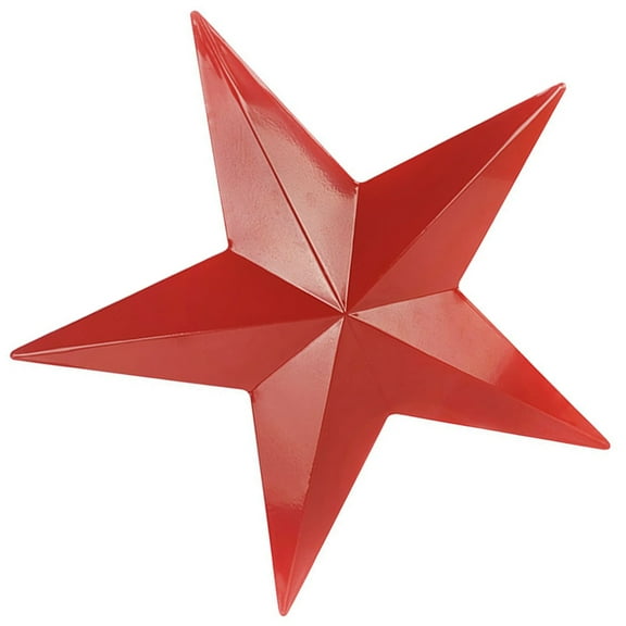 LOLIPPYY Red Iron Star Hanging Decor Inspirational Wall Art for Indoor Outdoor Decoration 15.0 inches