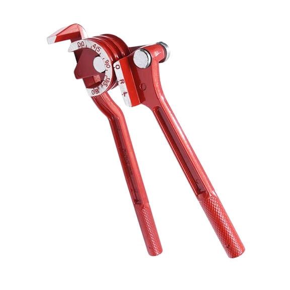 LOLIPPYY Red Manual Tube Bender with Clear Scale and Anti Skid Pattern for Precise Pipe Bending