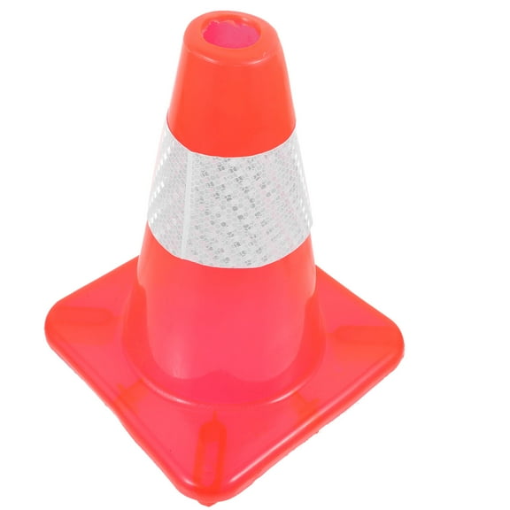 LOLIPPYY Red PVC Traffic Cone for Driveway and Traffic Control Durable Highly Visible for Indoor Outdoor Use 28 Inch