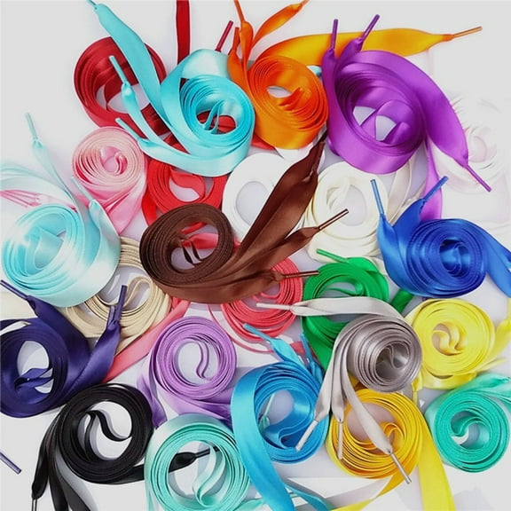 LOLIPPYY Red Ribbon Shoestrings for Shoes Fashion Forward Texture Durable and