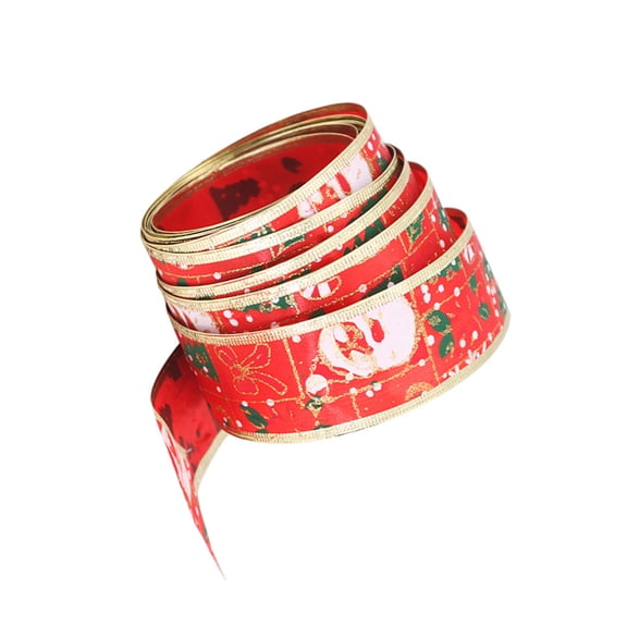 LOLIPPYY Red Satin Ribbons for Christmas Decoration Wrapping Crafting Bows and Garland