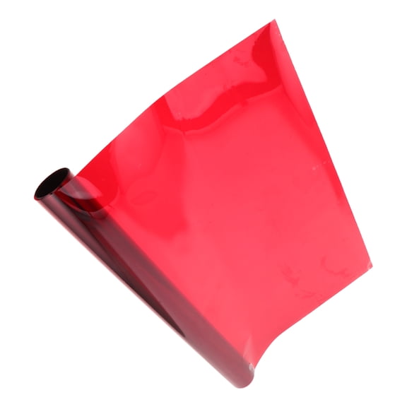 LOLIPPYY Red Stained Glass Window Film for Home Privacy and Vibrant Decorative Tint