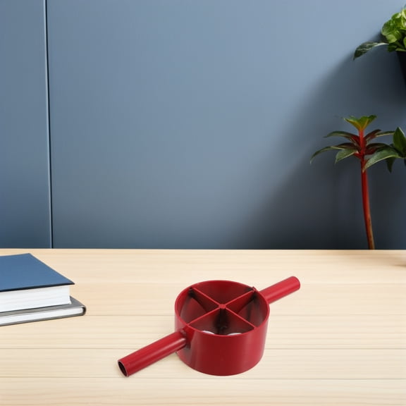 LOLIPPYY Red Steel Bamboo Splitter Manual 4 Cut Tool for Bamboo Garden Plant Support and Crafts
