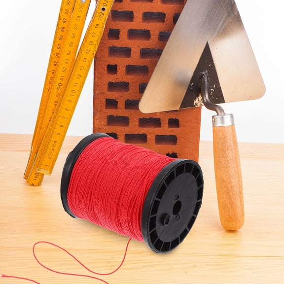 LOLIPPYY Red Twisted Nylon String for Masonry Building Lines and Construction Outdoor Projects