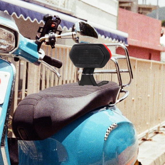 LOLIPPYY Red Universal Rear Rest for Motorcycles and Electric Bikes Easy Installation Back Cushion