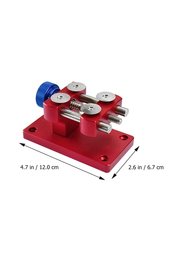 Red Watch Bezel Removal Tool with Adjustable Holder for Various Watch Case Sizes