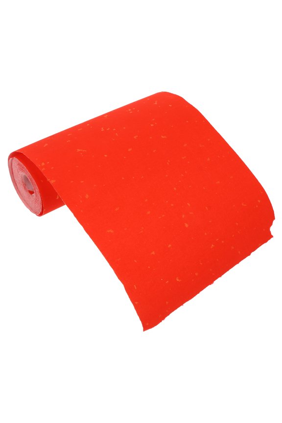 Red Xuan Rice Paper Roll for Ink Painting, and Art Projects - 1 Roll, Perfect Back to School Art Supply