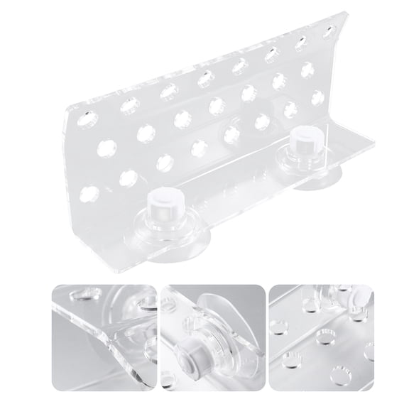 LOLIPPYY Reef Aquarium Coral Rack Acrylic Base with Suction Cup for Stable Placement