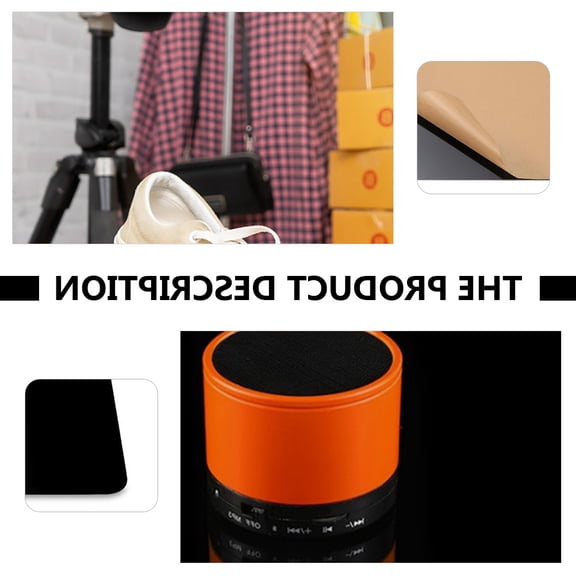 LOLIPPYY Black Reflective Acrylic Photography Backdrop for Product Display, Decoration, and Professional Photo Shoots