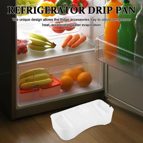 LOLIPPYY Fridge Drip Tray White Plastic for Home Condensation Control