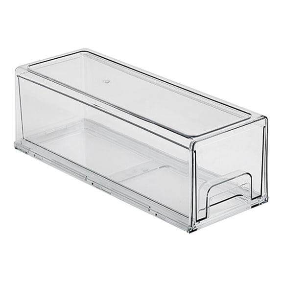 LOLIPPYY Refrigerator Food Storage Box Easy Cleaning Fridge Storage Box Transparent 1Set