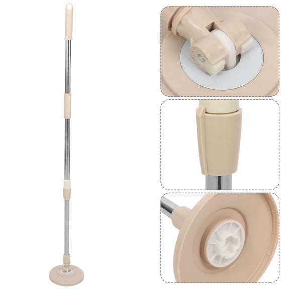 LOLIPPYY Reinforced and Thickened Mop Replacement Mop Pole Stainless Steel Multi 1Set for Floor Cleaning