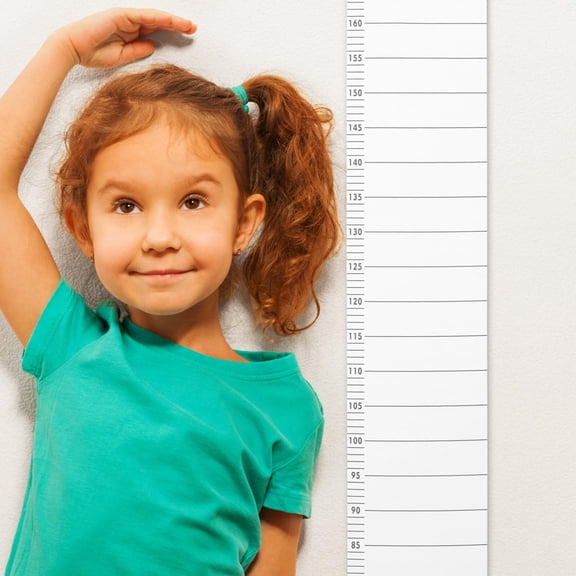 LOLIPPYY Removable Hanging Height Growth Chart White Wall Ruler for Quick Installation