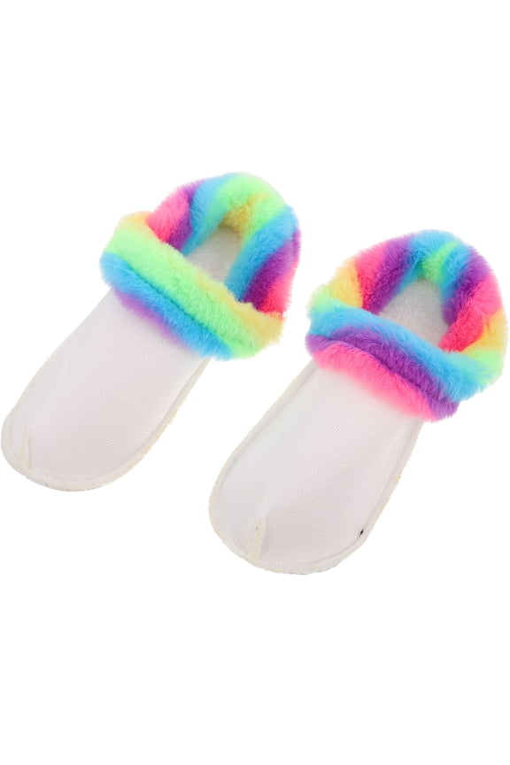 Removable Plush Shoe Liners Warm Furry Inserts for Cold Weather House Slippers