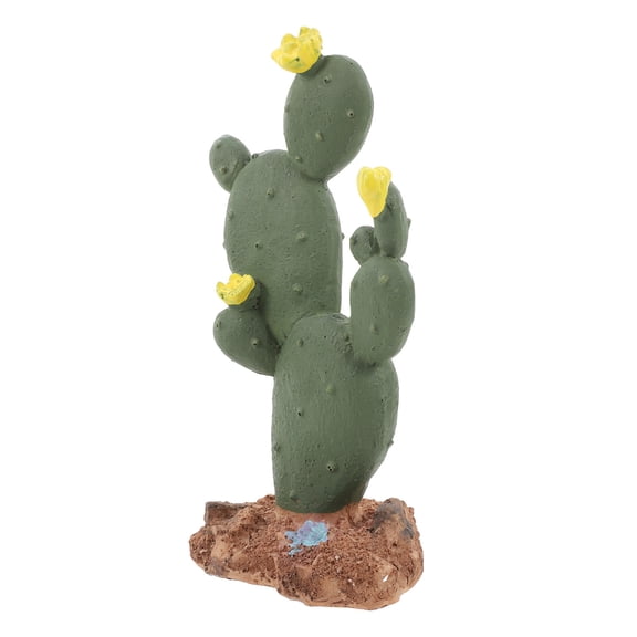 LOLIPPYY Reptile Plants For Indoor Pet Environment Cactus Decoration Multi Resin 1Pcs
