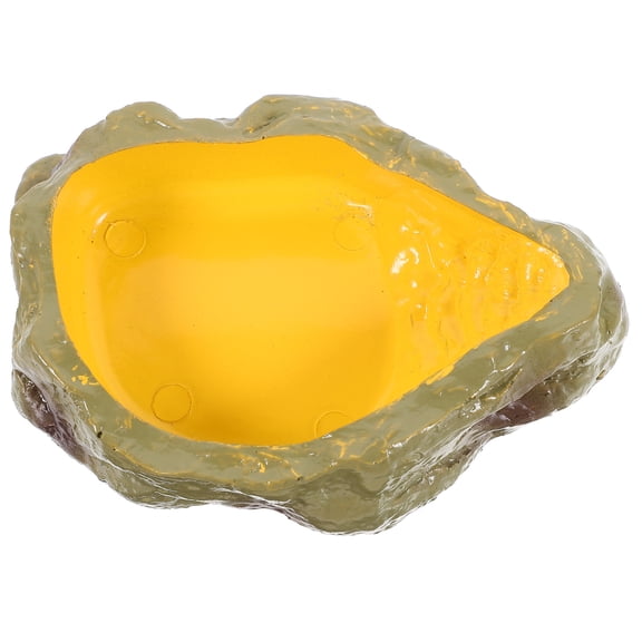 LOLIPPYY Resin Reptile Water Bowl for Lizards, Random Color, 1 Piece, Ideal for Pet Shops and Reptile Care