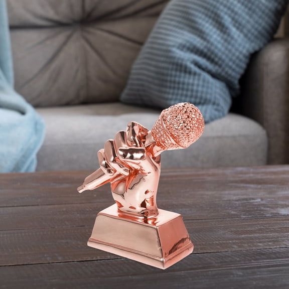 LOLIPPYY Resin Microphone Singing Trophy Award for Contests and Classroom Recognition