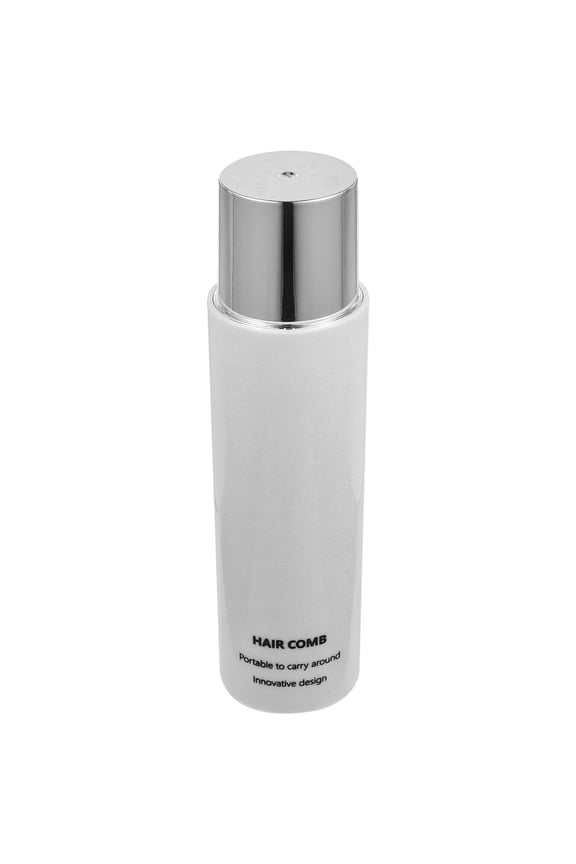 Retractable Roll Hairbrush in White for Curl Training and Scalp Massage