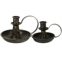 LOLIPPYY Vintage Style Candlestick Holders Candlelight Stand for Chime Spell Candles Christmas Wedding Dinner Party Home Decor Bronze S