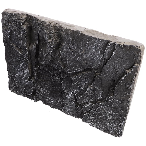 LOLIPPYY Reusable Black Aquarium Background Board with Natural Rock Texture for Fish Tank