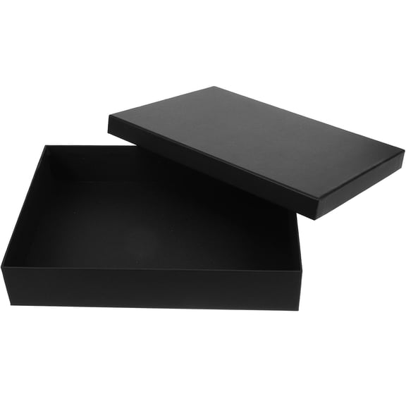 LOLIPPYY Reusable Black Box for Presents with Lid Durable and Lightweight Design