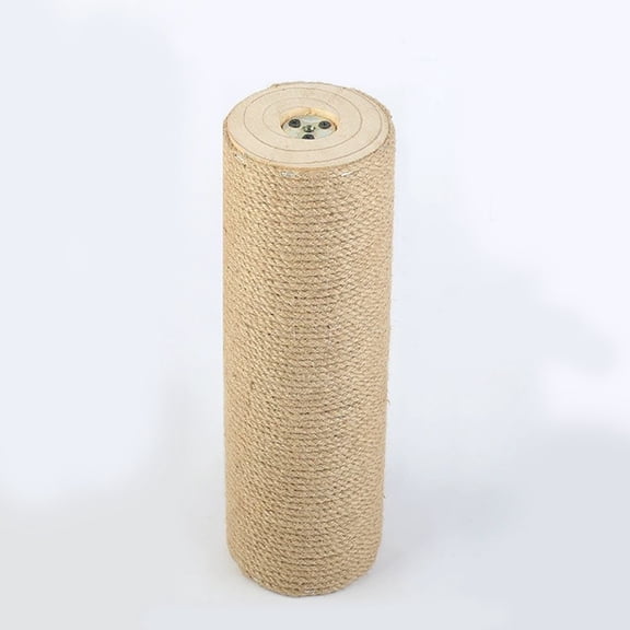LOLIPPYY Reusable Cat Scratching Post Replacement with Jute Rope Wrapped Natural Wood