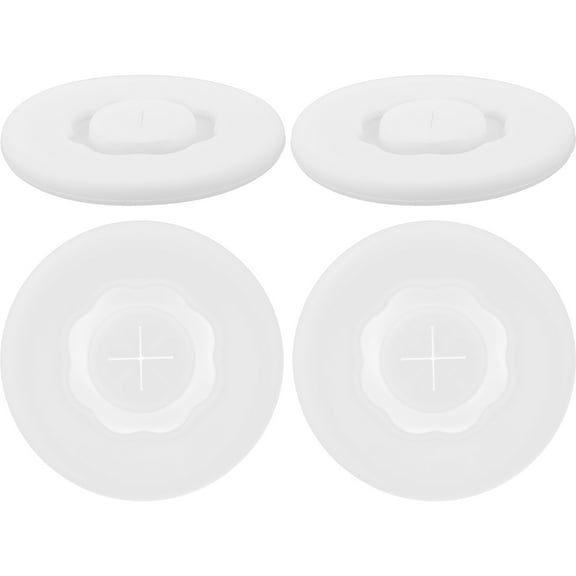 LOLIPPYY Reusable Lids Cups Transparent Silicone for General Users 4Pcs