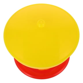 LOLIPPYY Chicken Food Bucket with Lid Prevent Food from Getting Dirty Large Capacity Yellow Pp for Poultry 1Pack