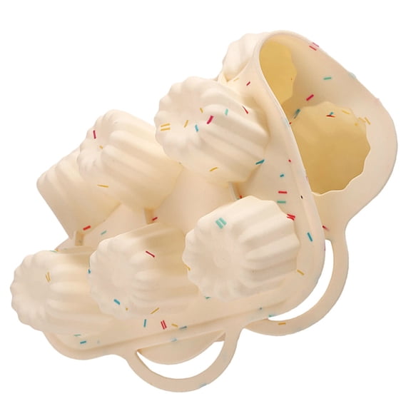 LOLIPPYY Reusable Silicone Muffin Baking Pan with Decorative Lace Design for and Muffins
