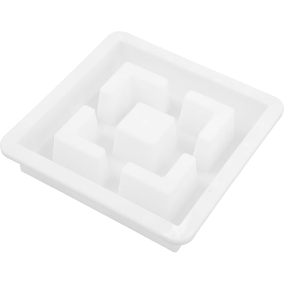 LOLIPPYY Reusable White Plastic Cement Floor Tile Mold for Home Use  Perfect for Garden Patio Pathway 12.4 x 12.4 Inches