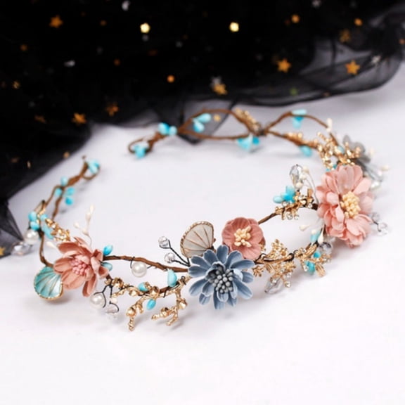 LOLIPPYY Rhinestone Headband for Weddings and Parties, Alloy Design in Assorted Colors, Lightweight